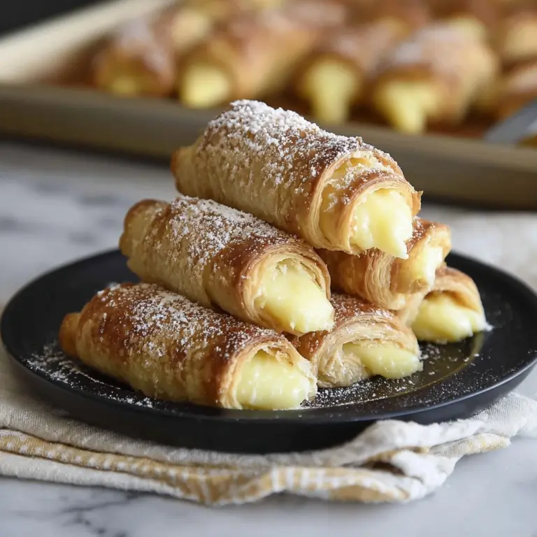 Italian Cream Stuffed Cannoncini (Cream Horns) Recipe