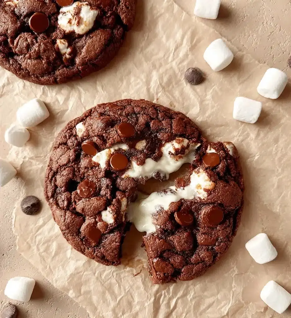 Chocolate Marshmallow Swirl Cookies Recipe