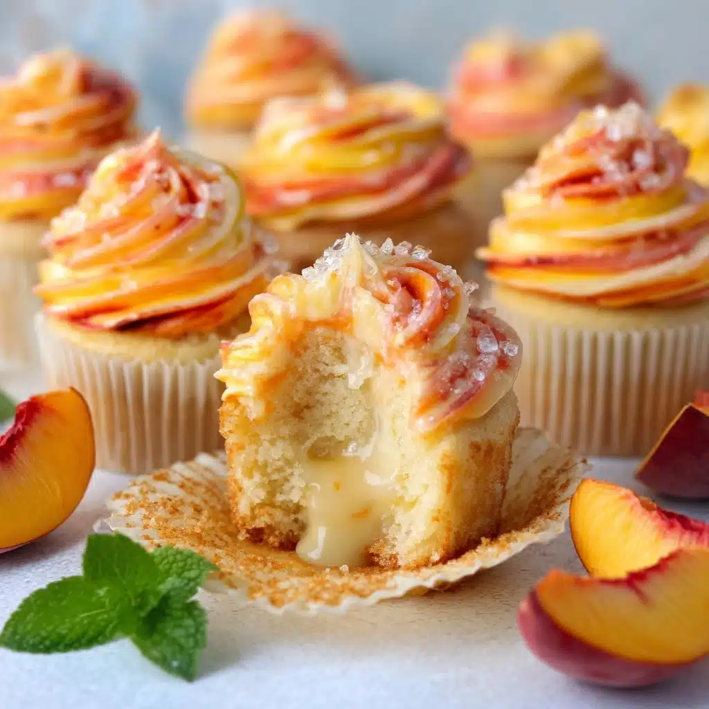 Peach Bellini Cupcakes Recipe - Recipe Image