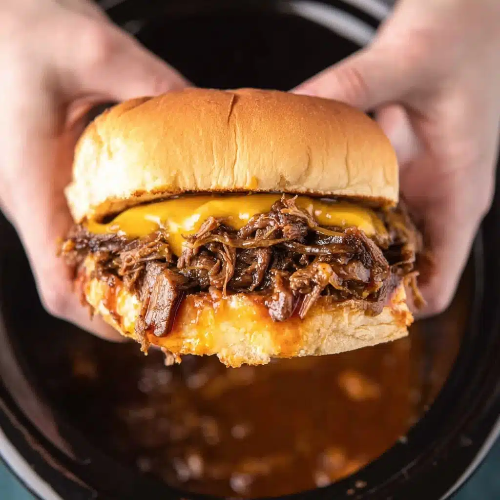 Slow Cooker Beef and Cheddar Sandwiches – Arby’s copycat! Recipe - Recipe Image