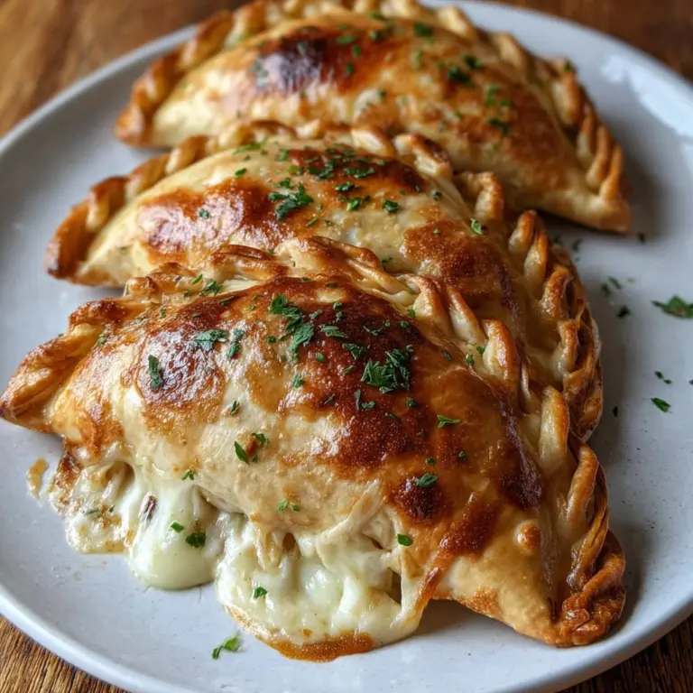 Crispy Cheesy Chicken Alfredo Calzones Recipe