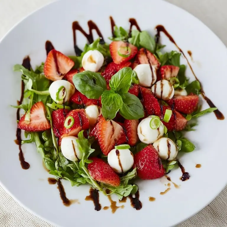 Balsamic Strawberry Caprese: A Fresh Twist on a Classic Salad