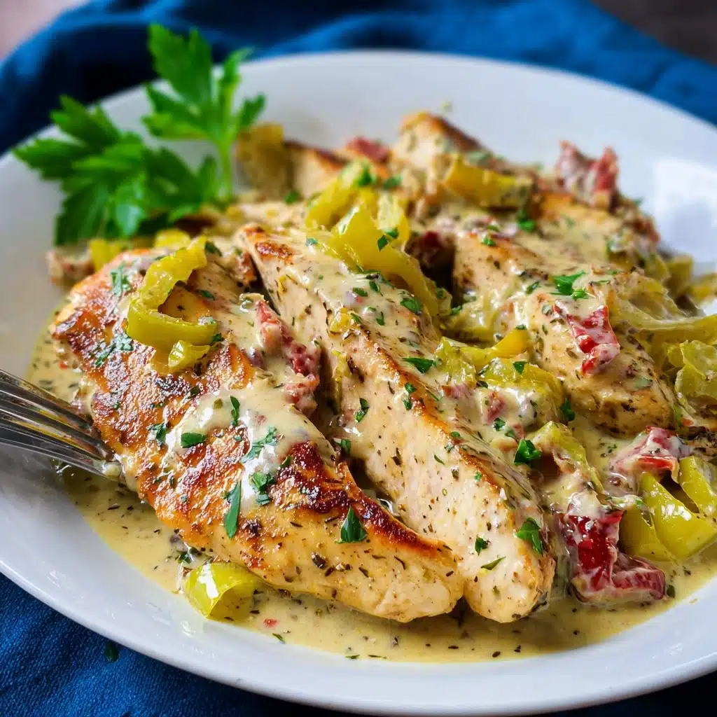 Creamy Pepperoncini Chicken Skillet Recipe – Quick & Easy Recipe - Recipe Image