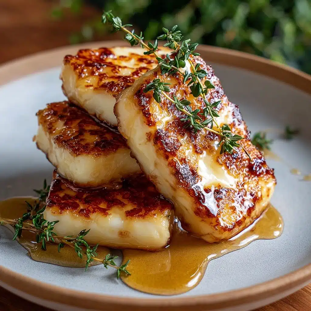 Golden Halloumi with Honey & Thyme Recipe - Recipe Image