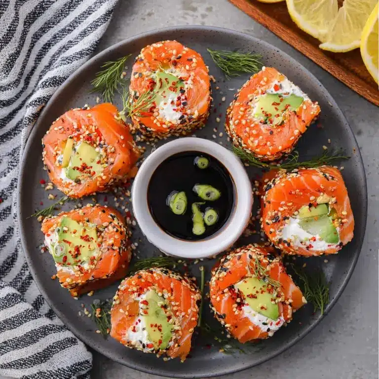 Easy Smoked Salmon Roll Ups Recipe