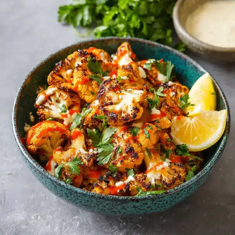 Moroccan Cauliflower with Tahini-Honey Recipe