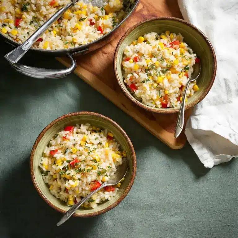 Corn and Red Pepper Risotto Recipe