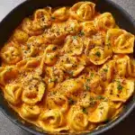 One-Pot Spicy Garlic Butter Chicken Tortellini Recipe