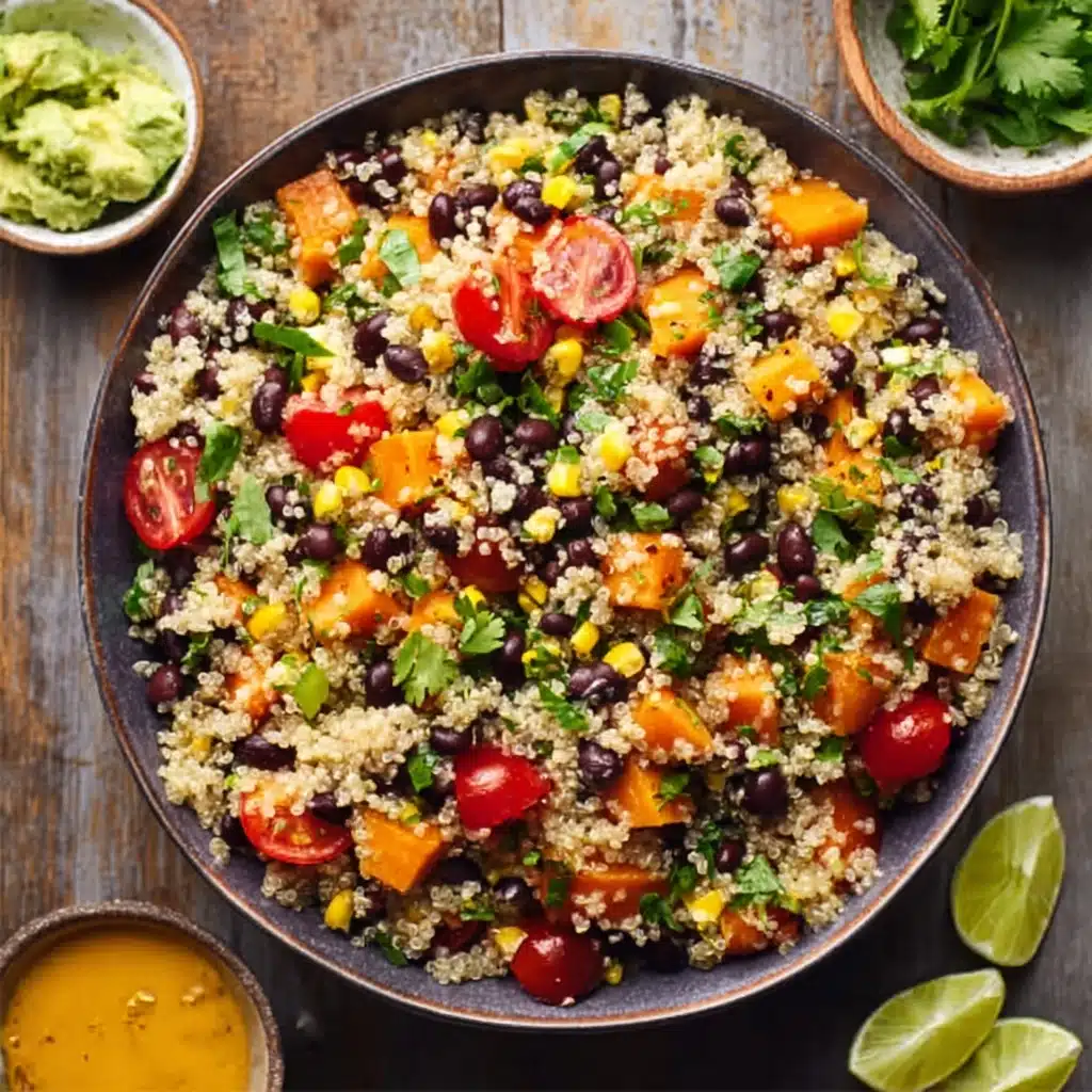 Chili-Lime Quinoa Black Bean Salad with Corn Recipe - Recipe Image