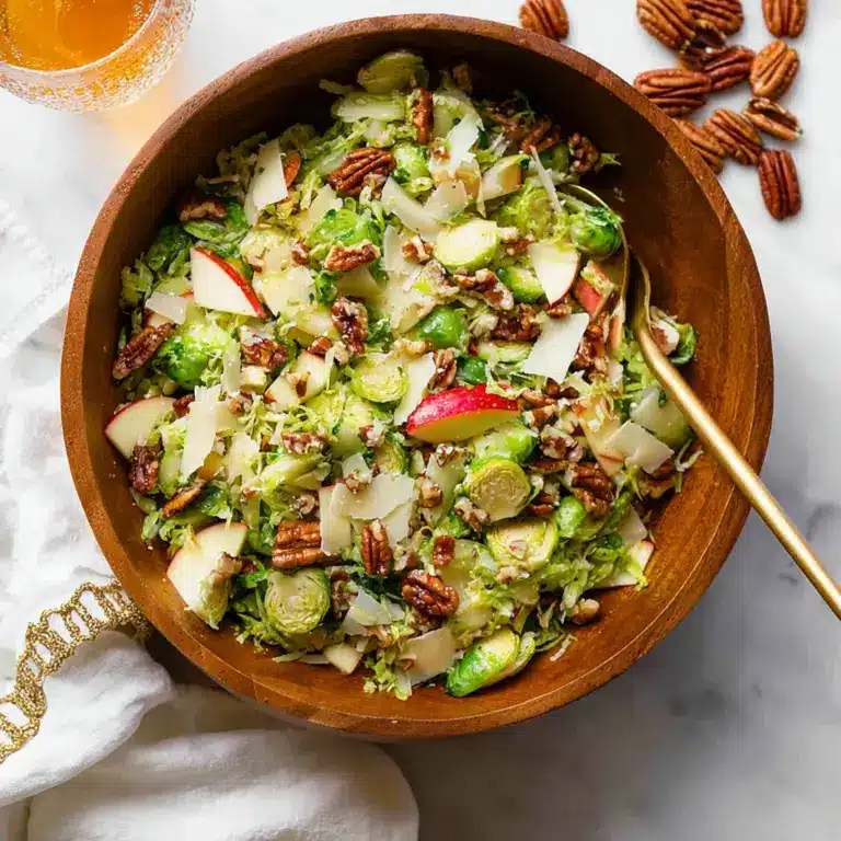 Brussels Salad with Pear and Pecans Recipe