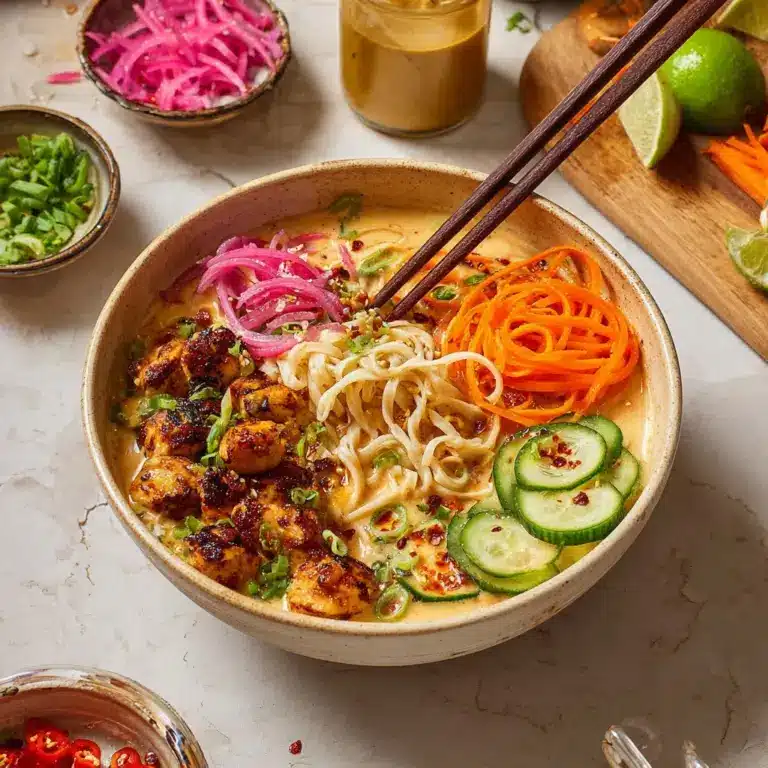 Mango Noodle Bowl with Crispy Tofu Recipe