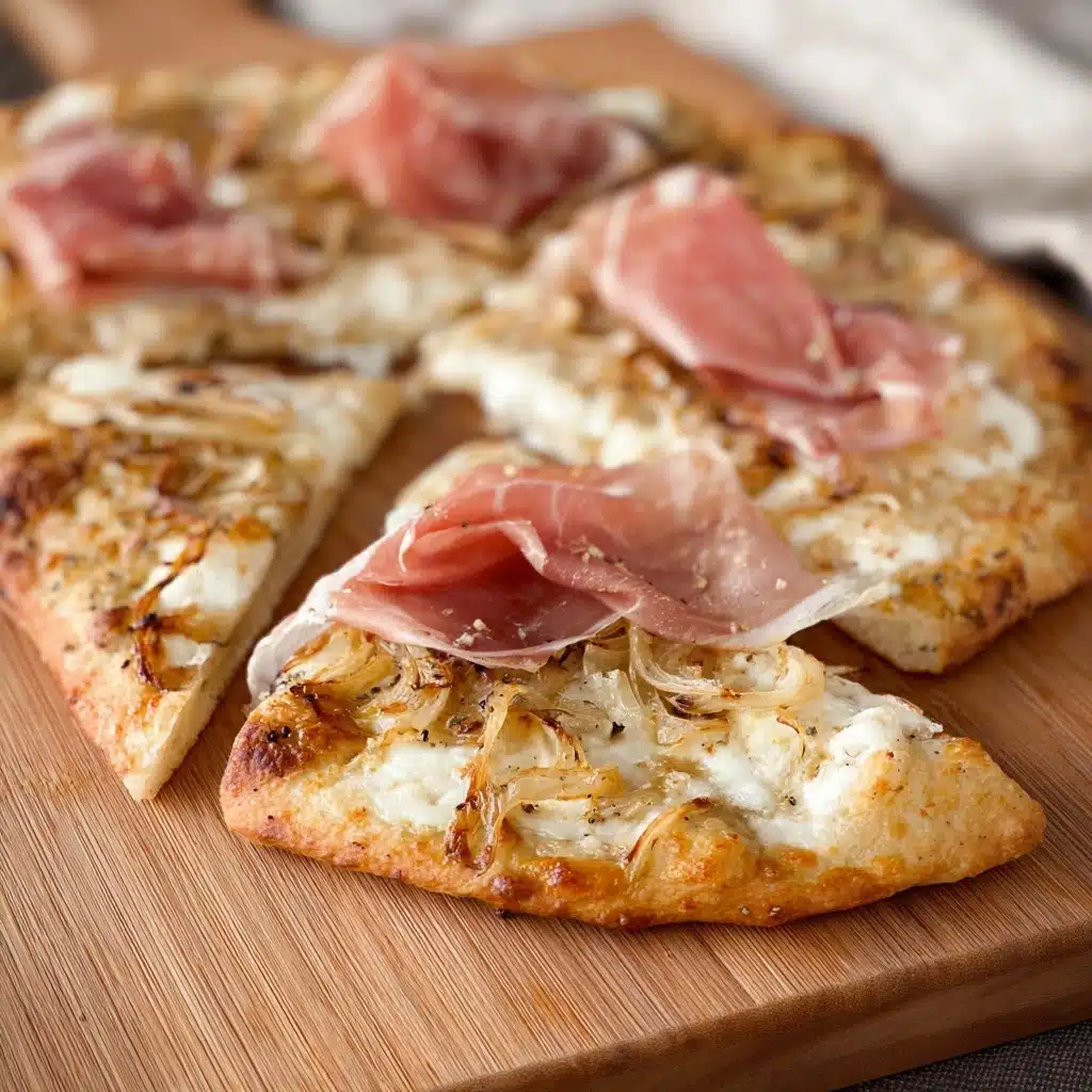 White Pizza with Prosciutto Recipe - Recipe Image