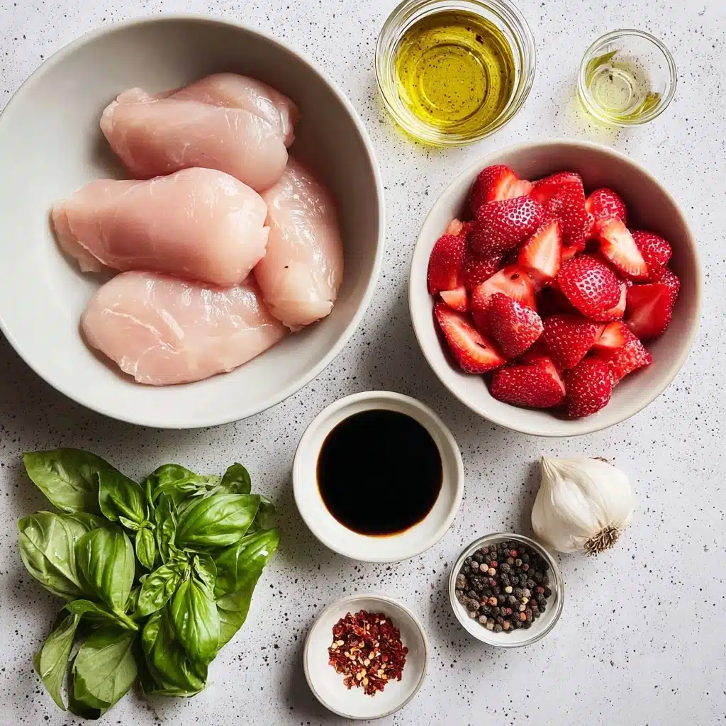 Balsamic Chicken Strawberry Basil Relish Recipe - Recipe Image