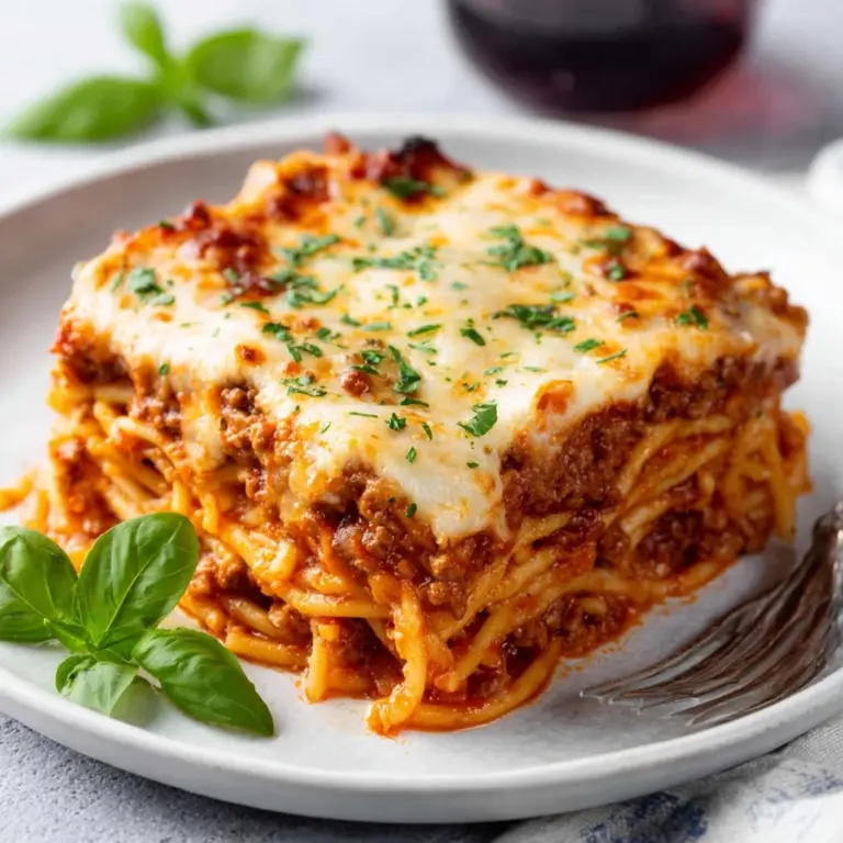 Baked Cream Cheese Spaghetti Casserole Recipe