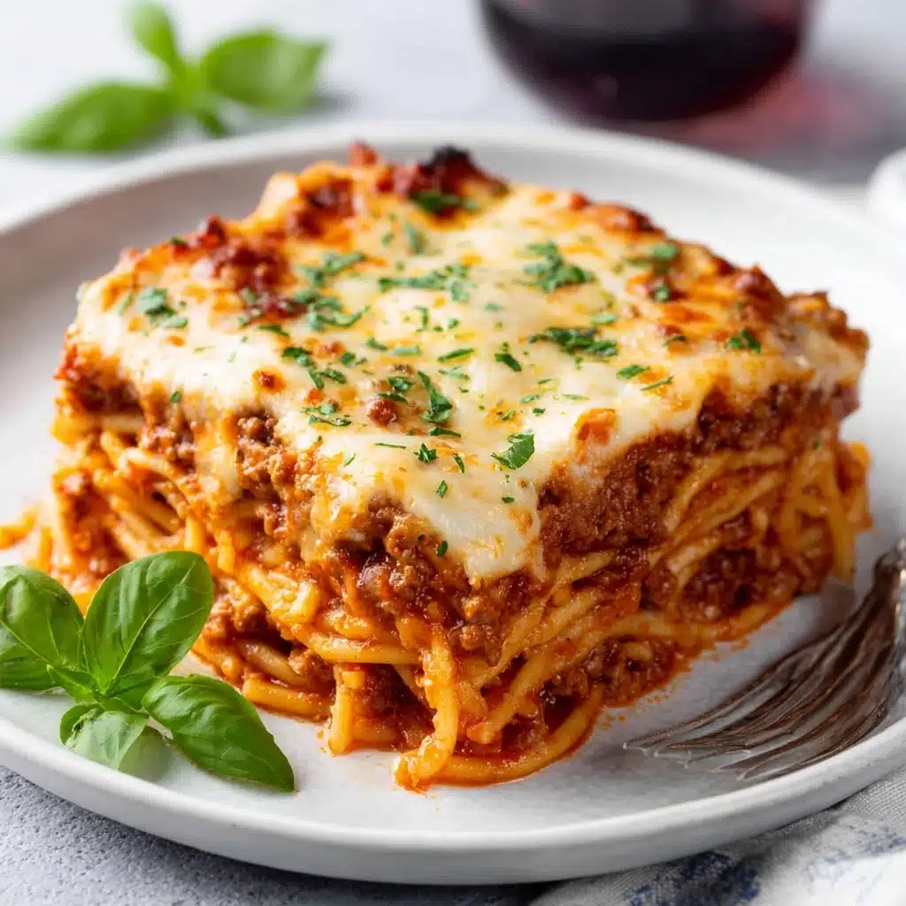 Baked Cream Cheese Spaghetti Casserole Recipe - Recipe Image