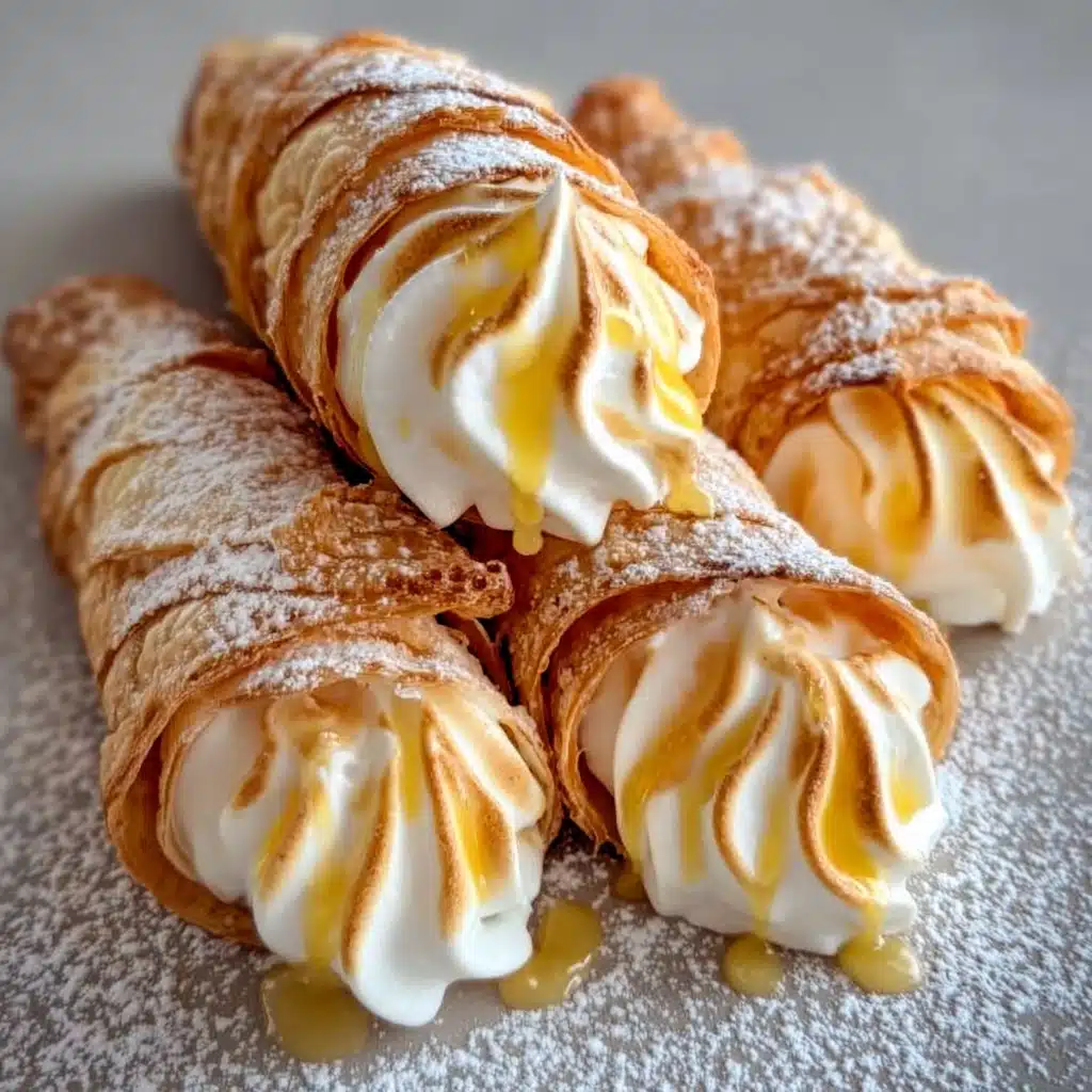 lemon meringue pie cannolis Recipe - Recipe Image