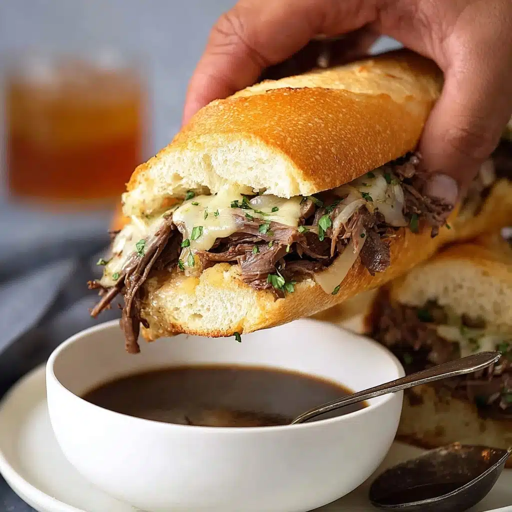 Crockpot French Dip Sandwiches Recipe - Recipe Image
