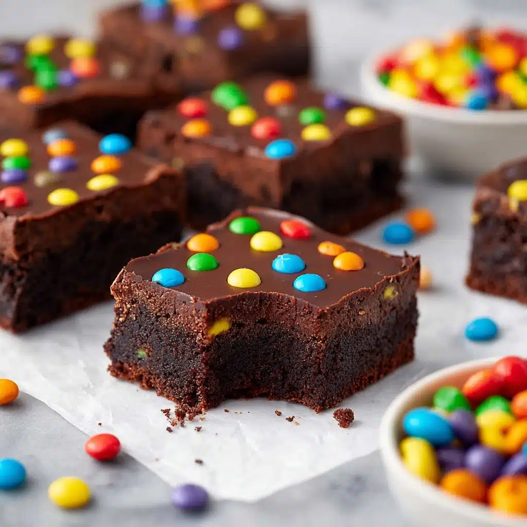 No-Bake Vegan Cosmic Brownies Recipe - Recipe Image