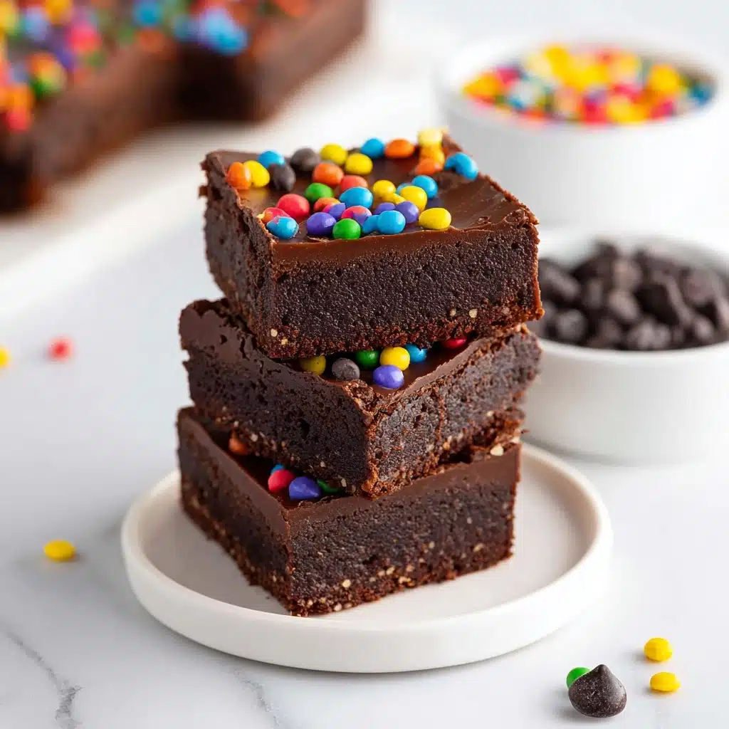 No-Bake Vegan Cosmic Brownies Recipe - Recipe Image