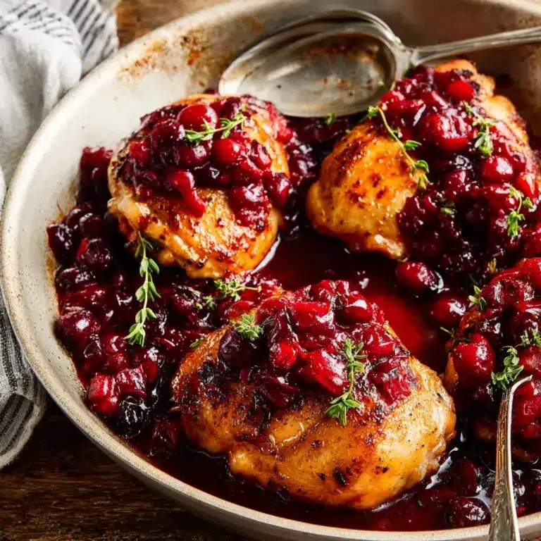 Skillet Orange Cranberry Chicken Recipe