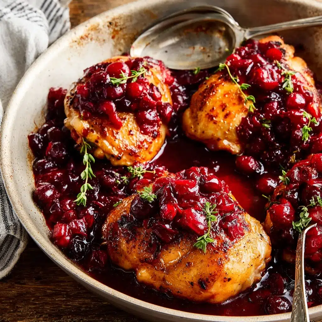 Skillet Orange Cranberry Chicken Recipe - Recipe Image