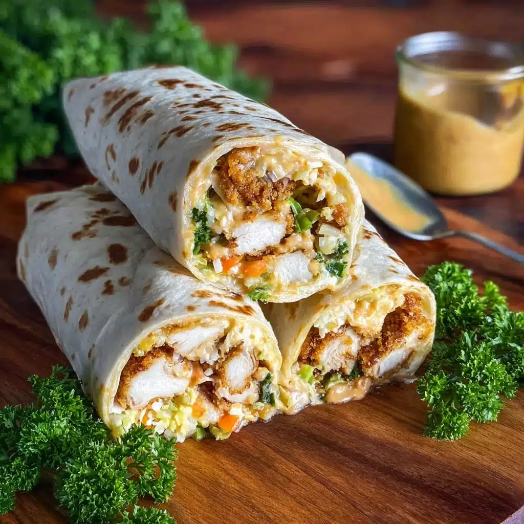 Healthy Honey Mustard Chicken Wrap Recipe - Recipe Image