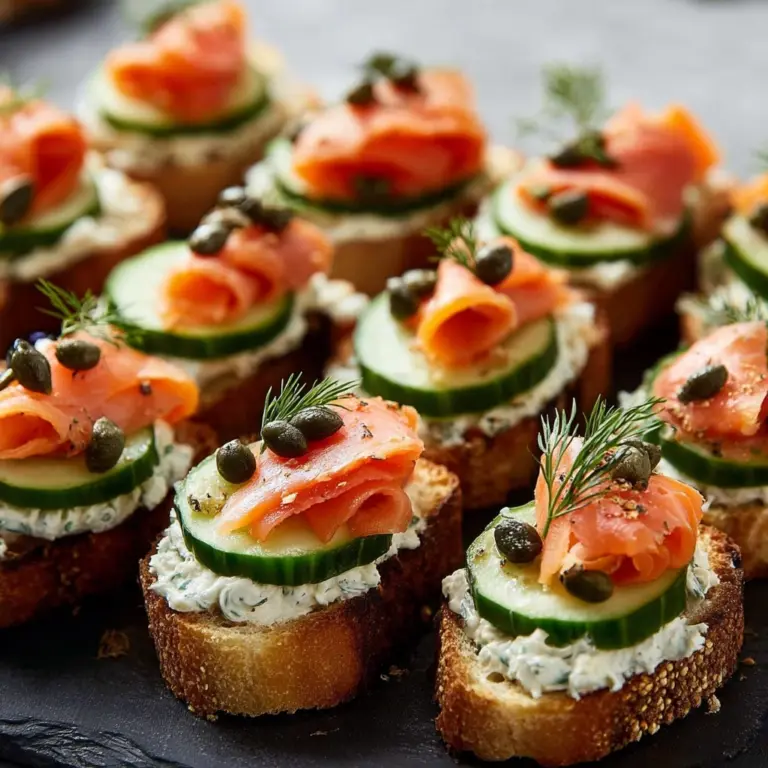 Smoked Salmon Crostini Recipe