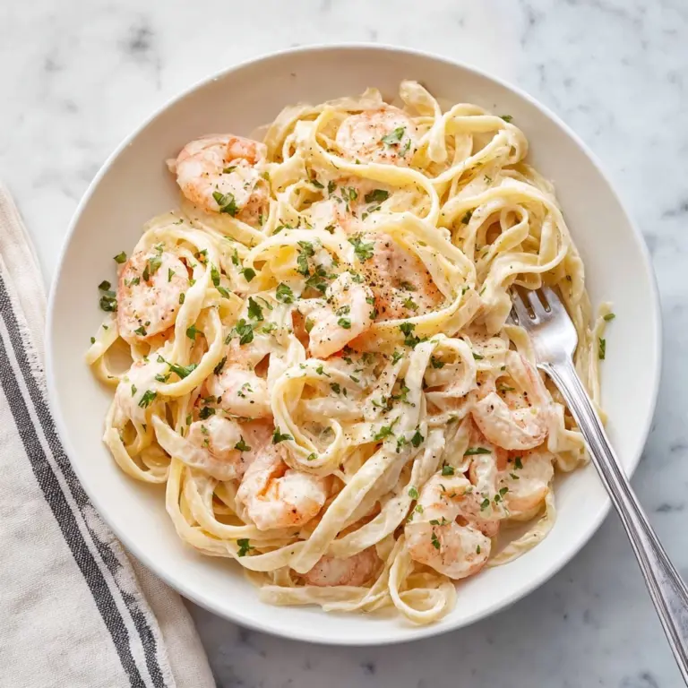 Shrimp Fettuccine Alfredo Recipe