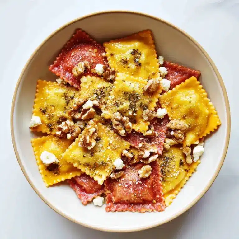 Pumpkin Ravioli with Sage, Brown Butter, and Toasted Walnuts
