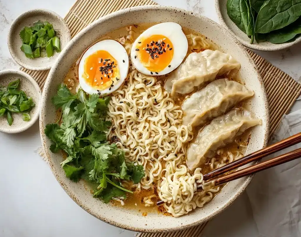 Dumpling Ramen Bowl Recipe
