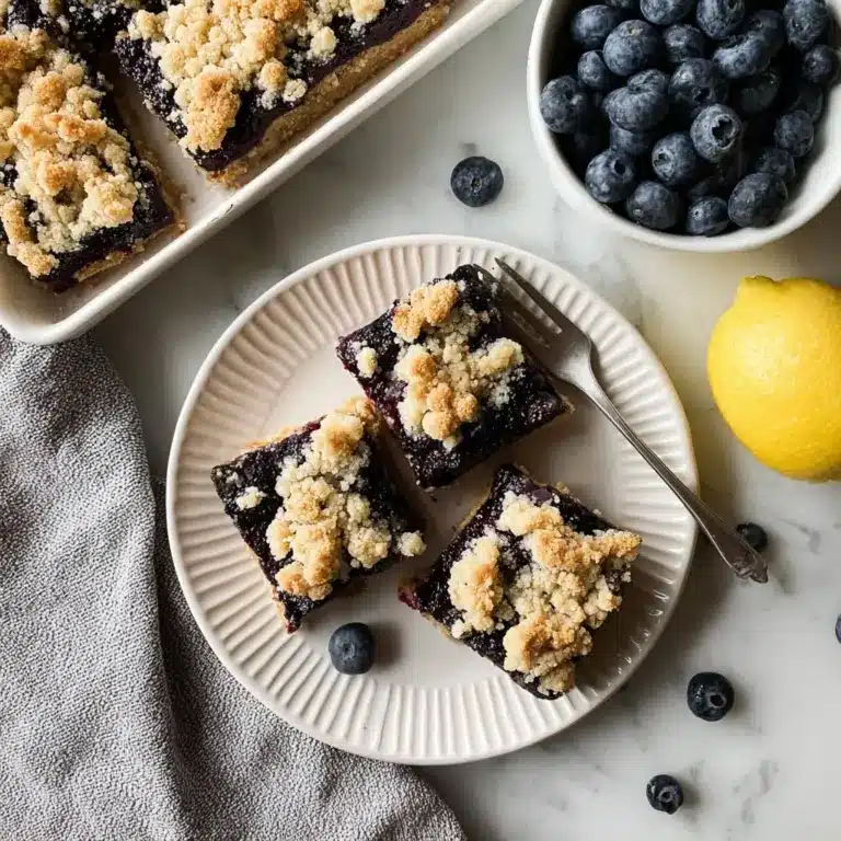 Gluten-Free Lemon Blueberry Bars Recipe