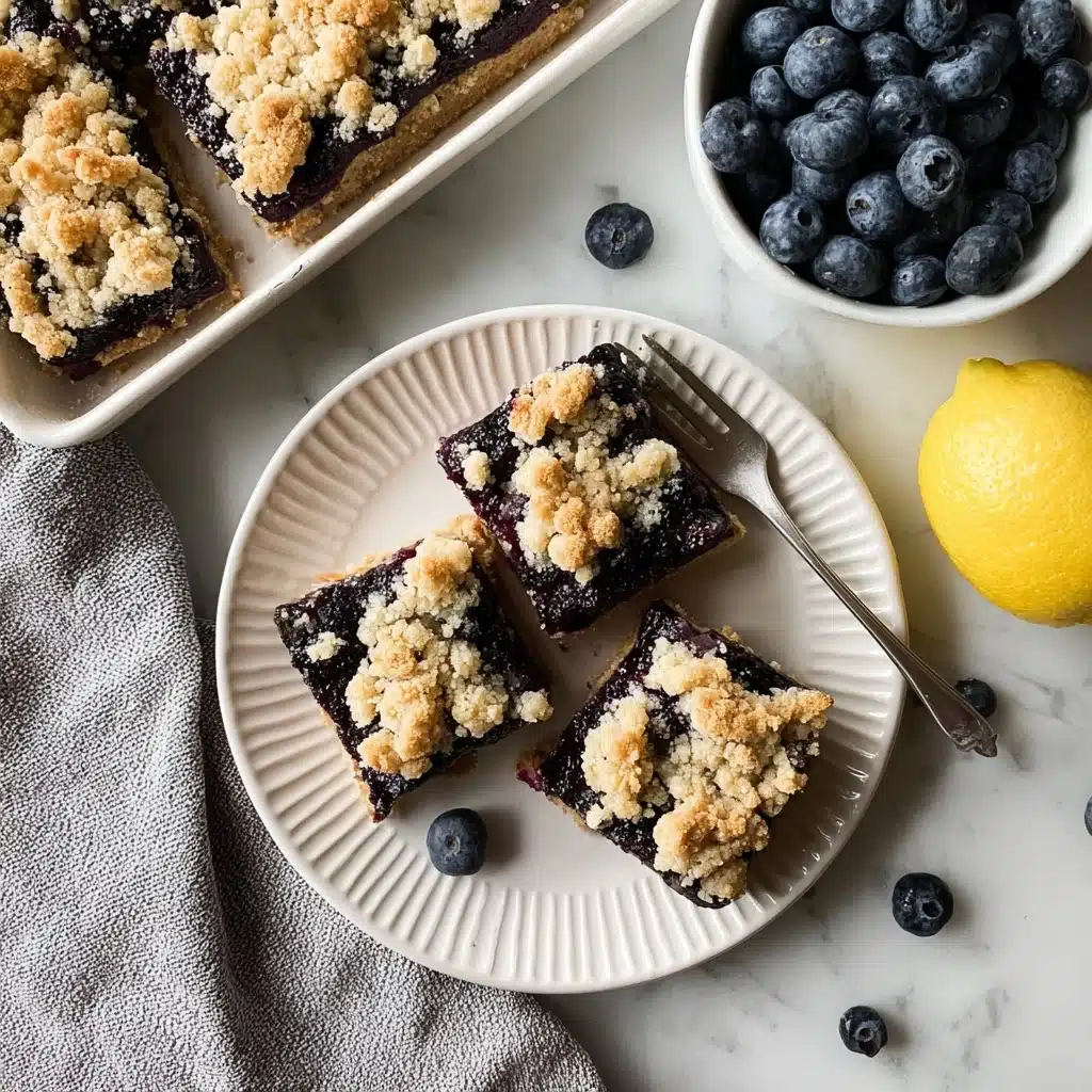 Gluten-Free Lemon Blueberry Bars Recipe - Recipe Image