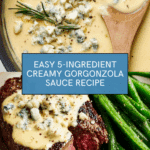5-Ingredient Creamy Gorgonzola Sauce Recipe
