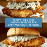 Crispy Fried Cod Fish Sandwich Recipe
