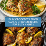 Crockpot Lemon Garlic Chicken Recipe