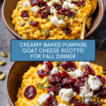 Baked Pumpkin Goat Cheese Risotto Recipe