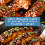 Maple Cinnamon Glazed Salmon Recipe