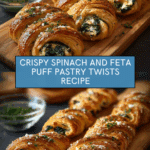 Spinach and Feta Puff Pastry Twists Recipe