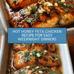 Hot Honey Feta Chicken Dish: A Deliciously Spicy and Savory Recipe
