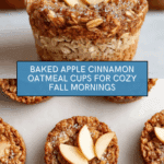 Tasty Baked Apple Cinnamon Oatmeal Cups Recipe
