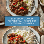 Slow Cooker Pepper Steak Recipe