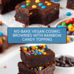 No-Bake Vegan Cosmic Brownies Recipe