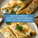 Spinach Ricotta Crepes Recipe