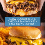 Slow Cooker Beef and Cheddar Sandwiches – Arby’s copycat! Recipe