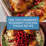 One-Pan Cranberry Rosemary Chicken Recipe