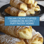 Italian Cream Stuffed Cannoncini (Cream Horns) Recipe