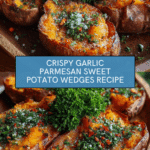 Garlic Parmesan Sweet Potato Wedges Recipe