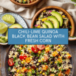 Chili-Lime Quinoa Black Bean Salad with Corn Recipe