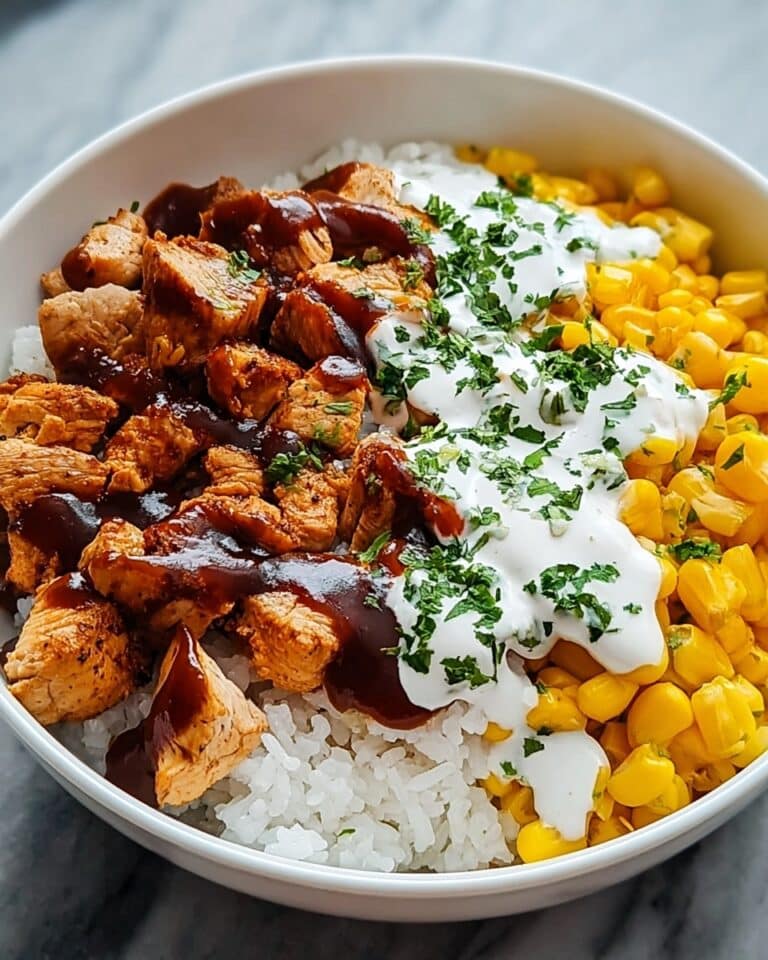 High Protein BBQ Ranch Chicken Bowl Recipe