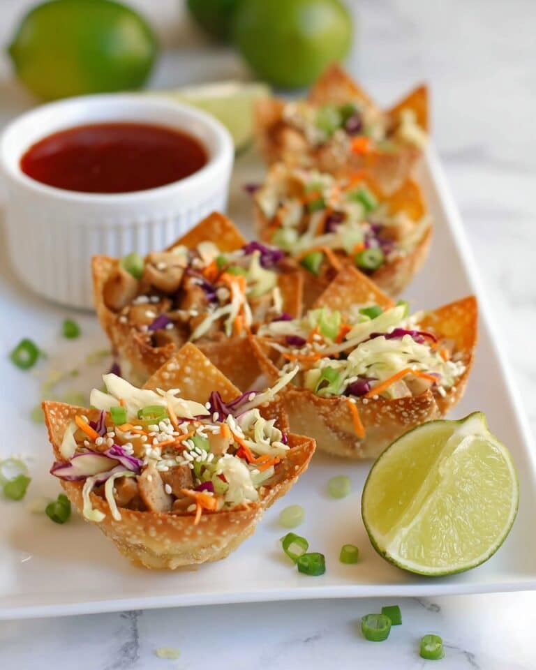 Crispy Chicken Wonton Tacos Recipe